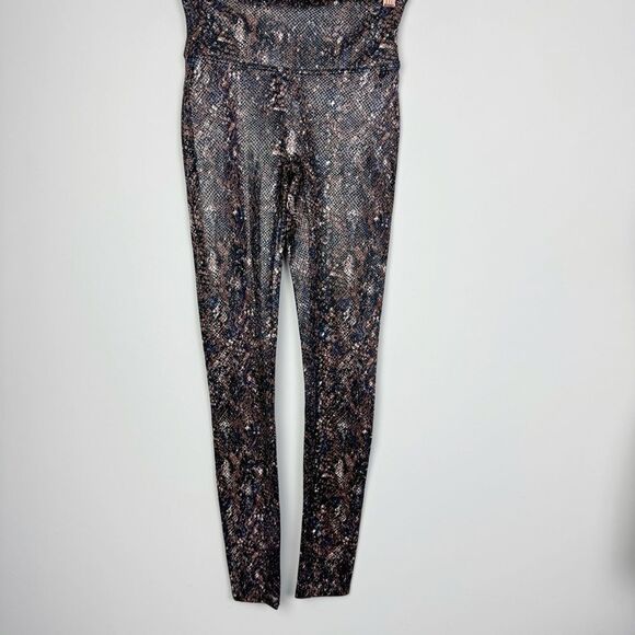 SPANX | Snake Animal Print Brown Black & Brown Leggings Women’s Size Small - Picture 2 of 10